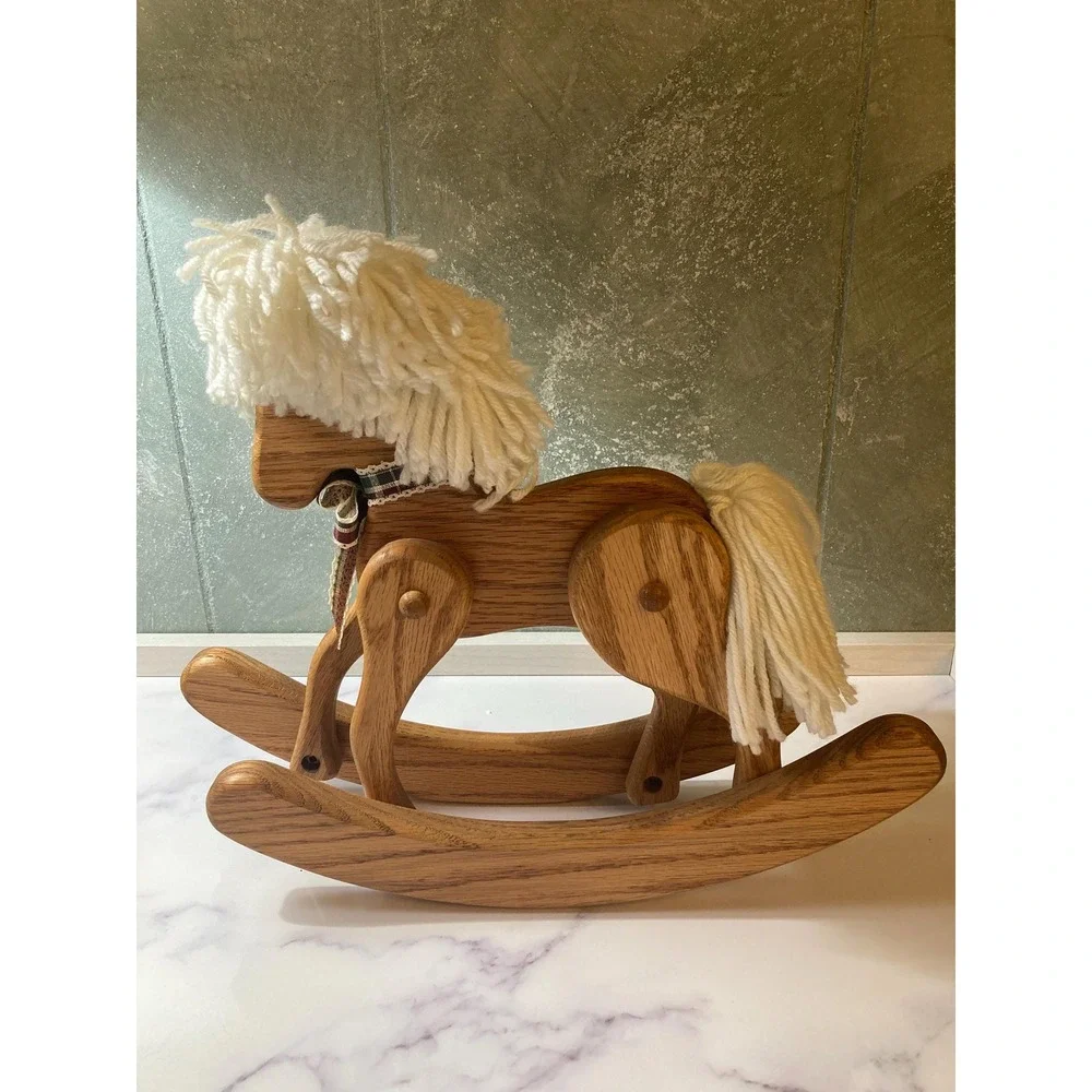 Wooden Rocking Horse display size